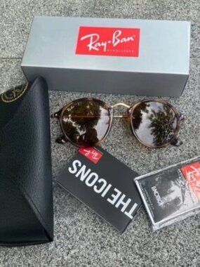 Ray-Ban 2447 Round Brown Tortoiseshell 49MM